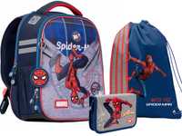 Рюкзак шкільний каркасний YES H-100 Marvel Spiderman + пенал + сумка