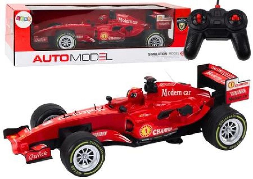 Wyścigówka RC 1:12 czerwona pudełko,455x148 mm