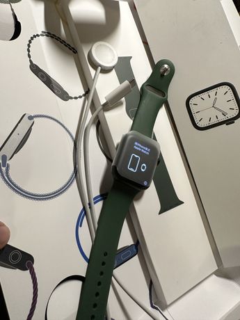 Apple Watch 7 45mm GPS zielony, nowy