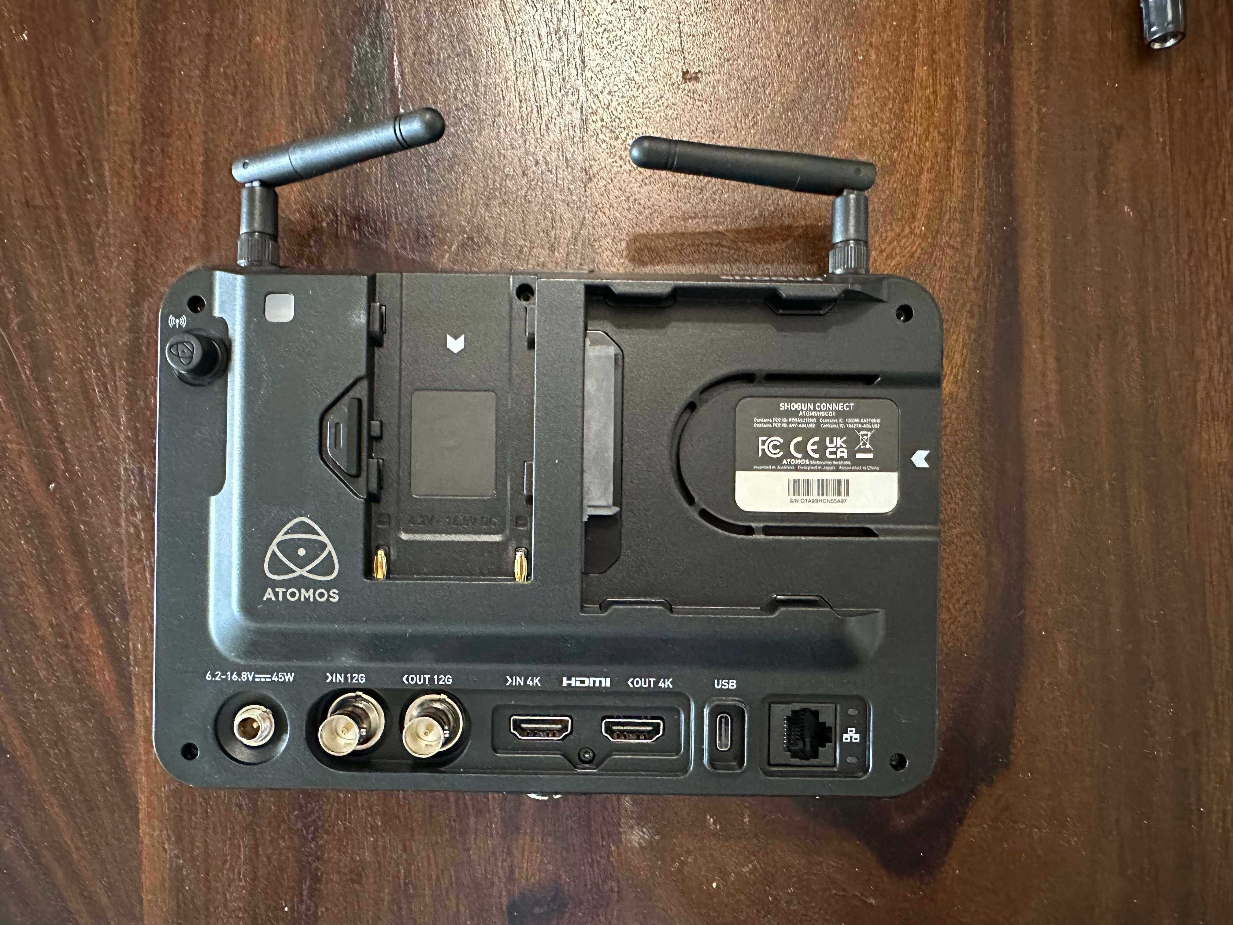 Monitor & Gravador vídeo profissional c/Wifi - ATOMOS Shogun Connect