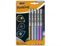 Marker Marking Metallic Ink 5 kolorów BIC
