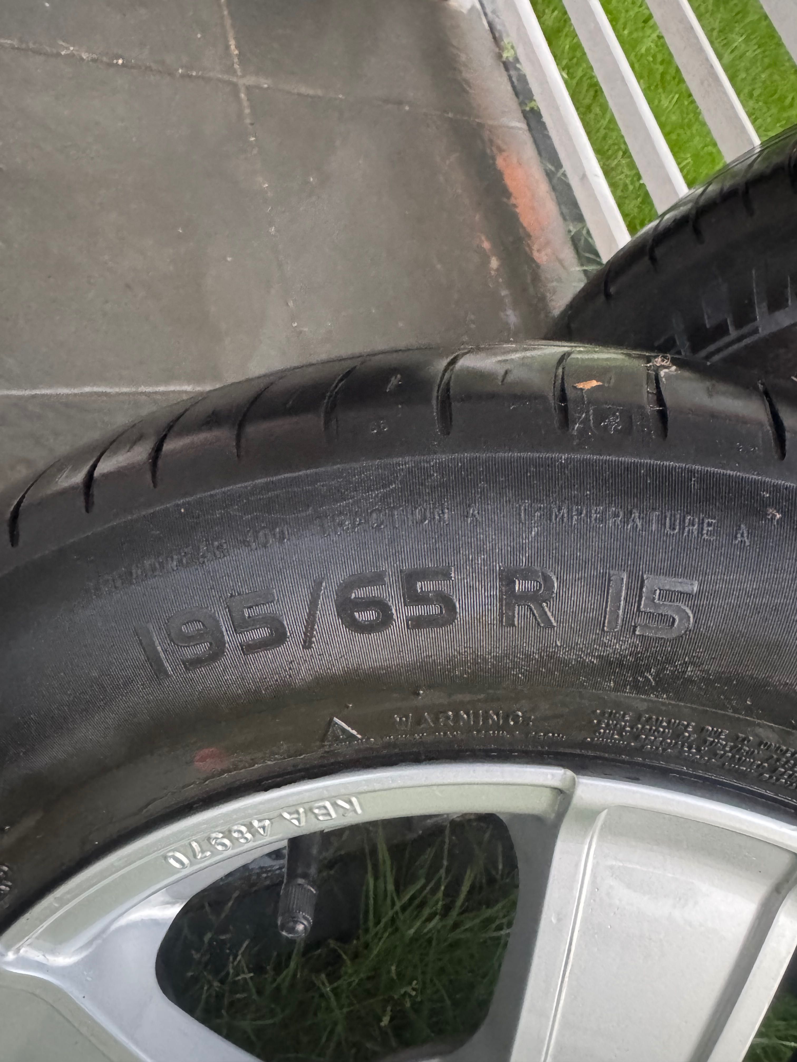 Koła - opony Michelin i alufelgi 4 szt. 195/65 R15 letnie