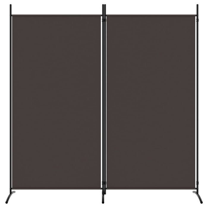 Vidaxl Parawan 2-Panelowy, Brązowy, 175X180 Cm, Tkanina