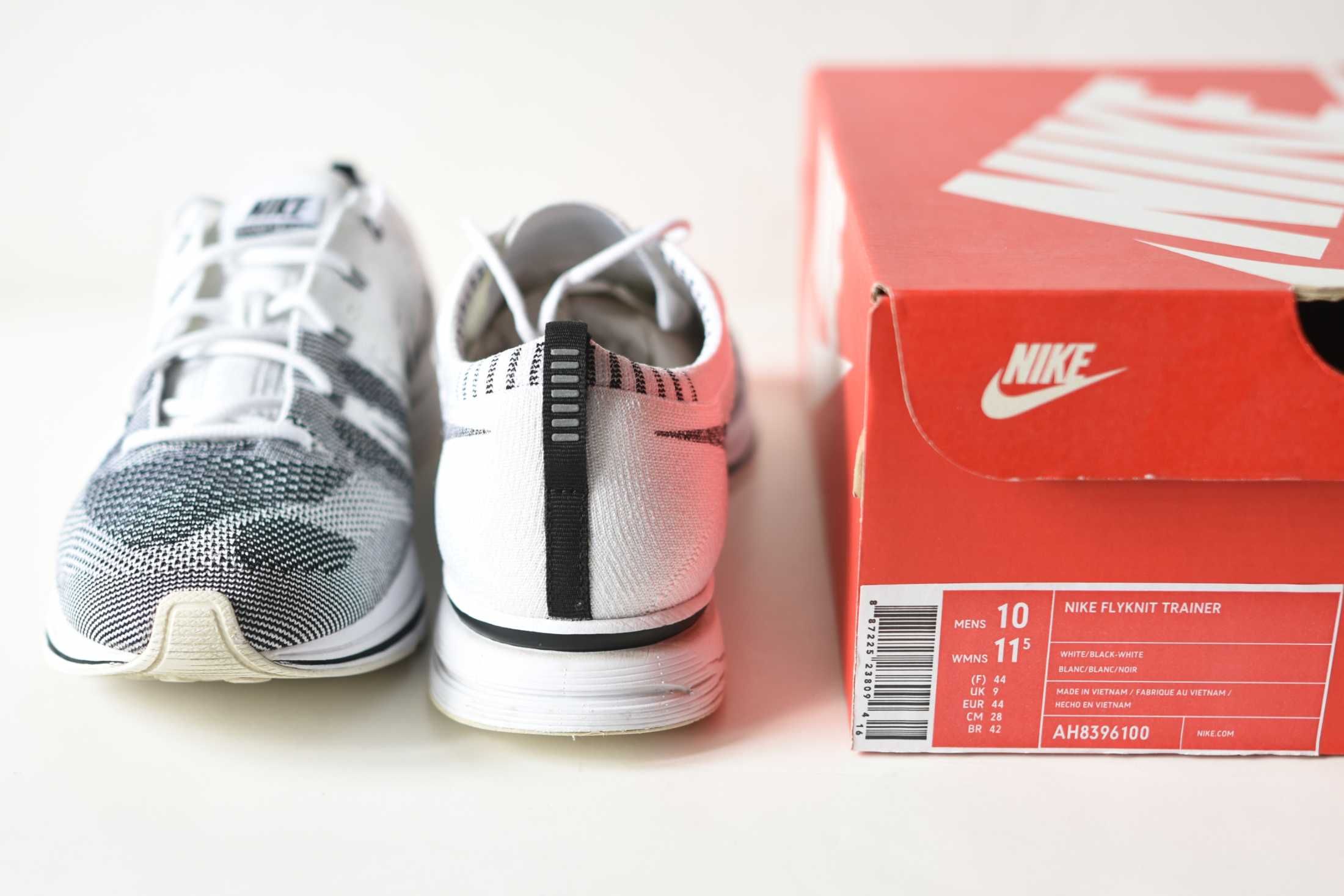 Nike Flyknit Trainer - buty 44 - white black racer