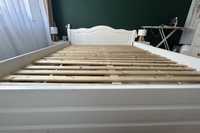 Rama łóżka sosnowa. Łóżko sosnowe białe 180x200