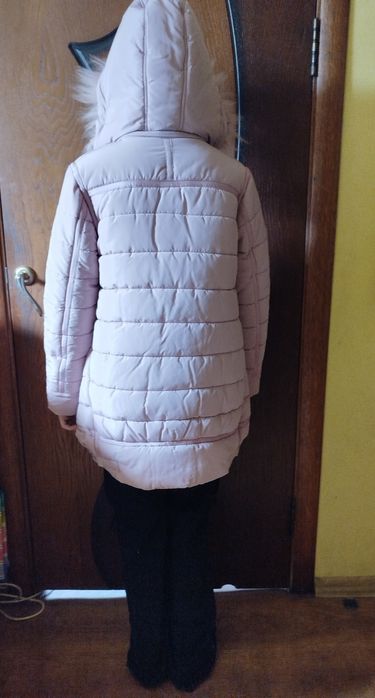 Зимняя куртка пуховик для девочек 140-150 см