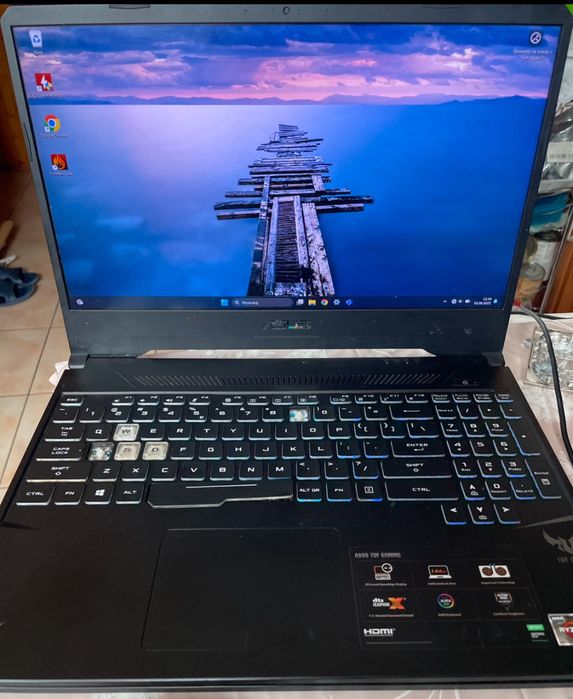 Laptop Asus TUF Gaming 505D – sprawne podzespoły, do naprawy