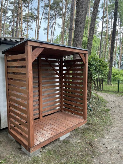 Drewutnia / stojak / skladzik na drewno MONTAŻ I TRANSPORT