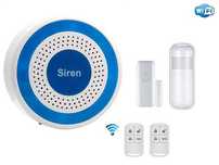 Alarme Casa/Loja sem Fios WiFi + 2 Sensores e 2 Comandos (NOVO)