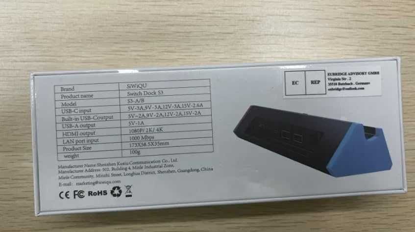 Stacja Dokująco Ładująca DO NINTENDO SWITCH do Tv