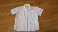 Biała koszula chłopięca krótki rękaw rozmiar 110