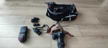 Canon 5D Mark III+Sigma 35mm 1.4+lampa YN685+softboxy+statywy+karty SD