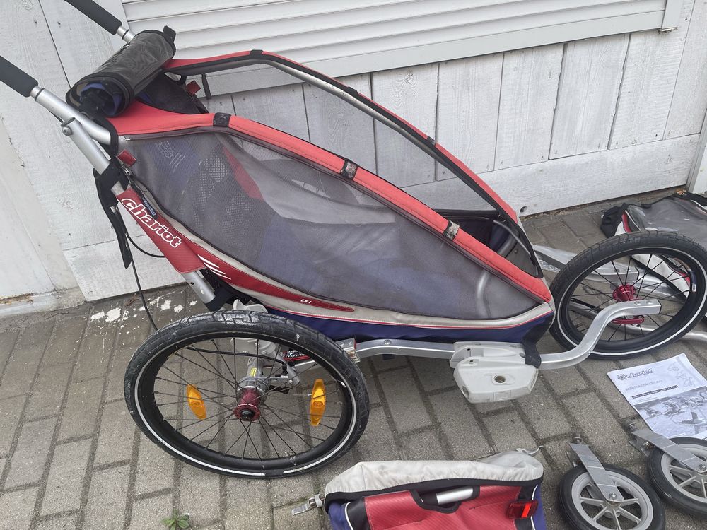 Chariot Thule cx1 przyczepka do roweru spacerów i biegania z hamulcem