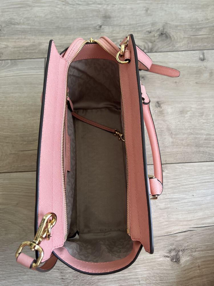Michael Kors MK torebka selma medium różowa pale pink oryginalna