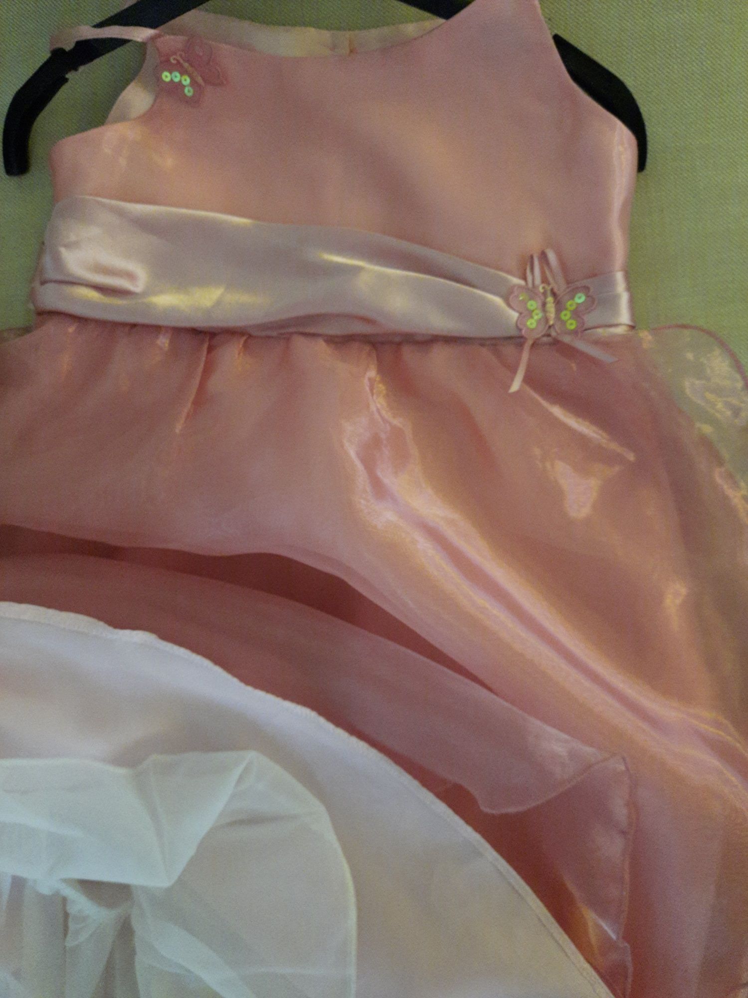 Różowa sukienka karnawałowa rozmiar 134/140