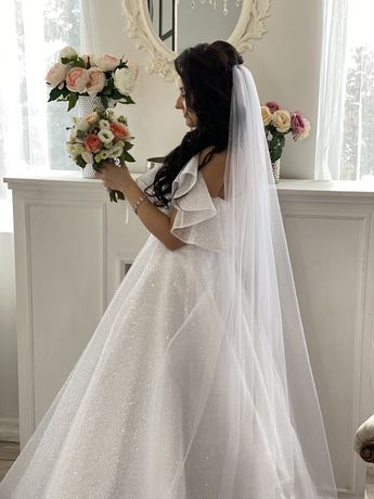 Весільна гліттерна сукня / Свадебное платье /  Глиттерное платье