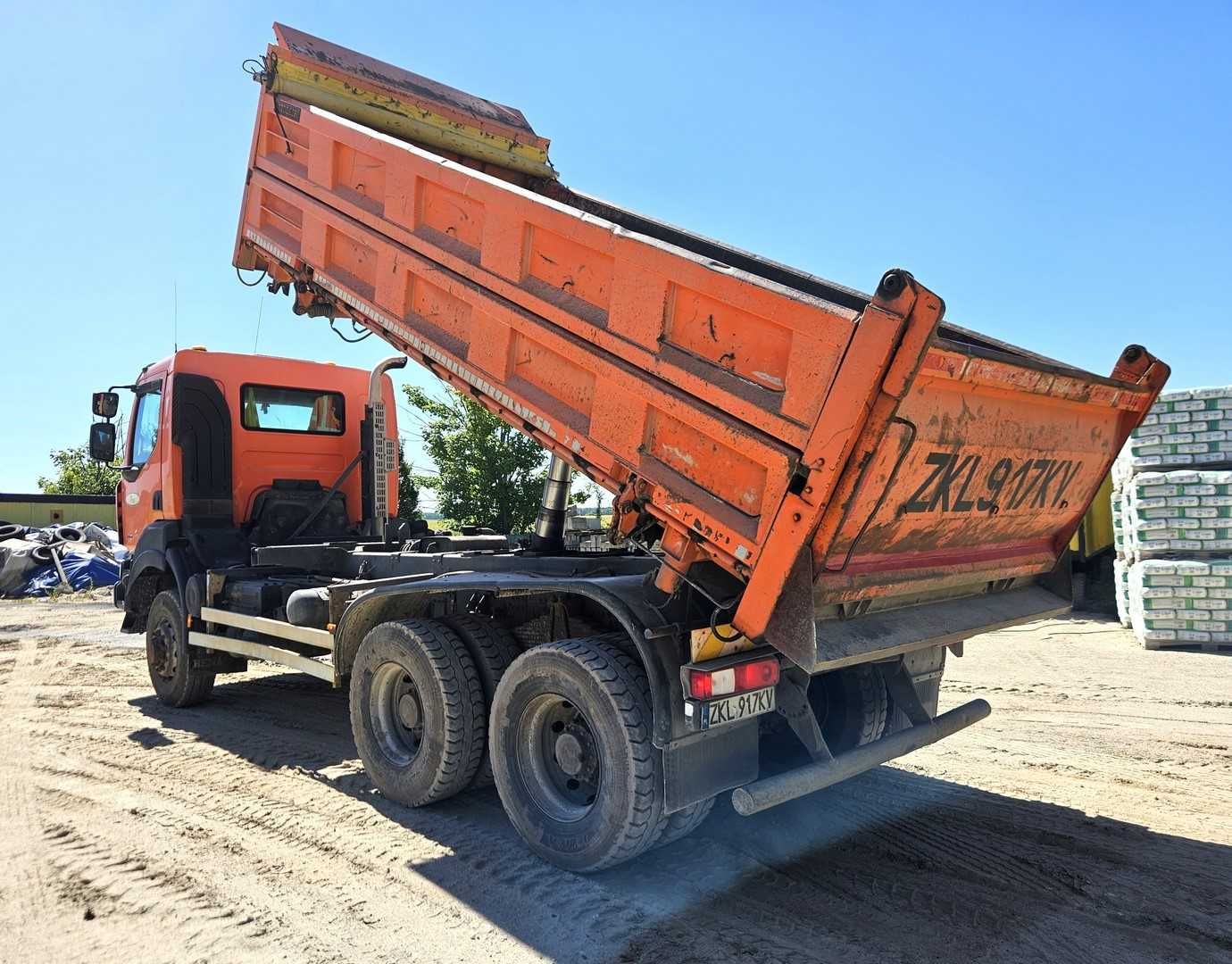RENAULT KERAX 450DXI WYWROT trójstronny 6X6 -MANUAL-RESOR-Hydroburta !