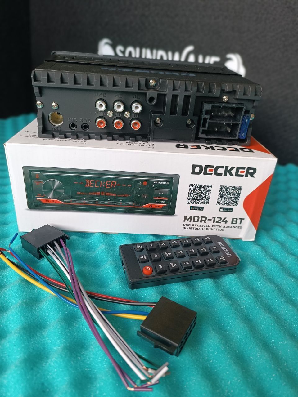 Автомагнітола Decker MDR-124 BT процесорна DSP магнитола з блютуз 1DIN