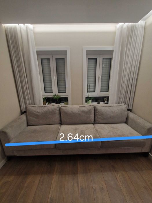Sofá 2.64m por 87cm