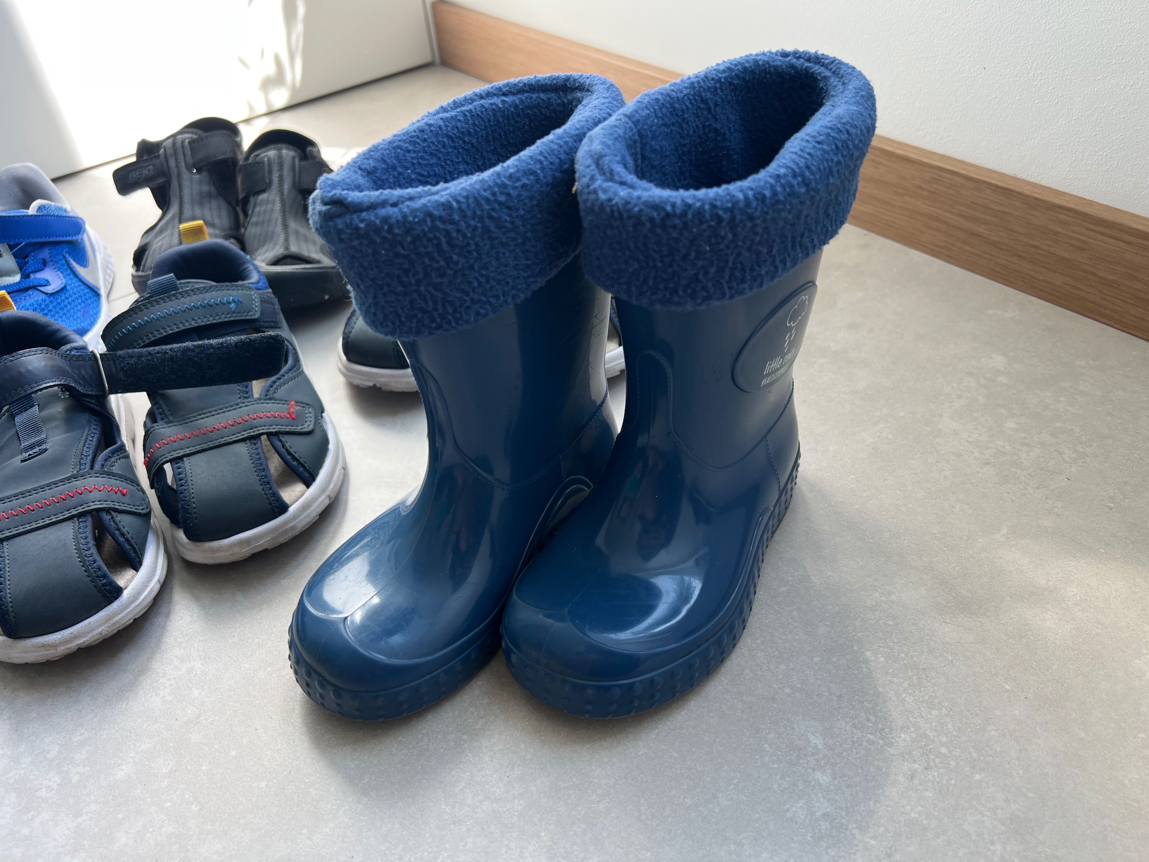 Buty dziecięce, nike, Geox, kalosze, 3 pary, rozmiar 25