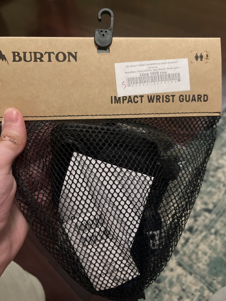 Новые защита запястья Burton Adult Wrist Guards S, размер S. Новые