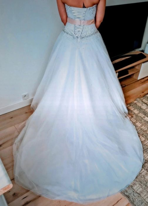 Bajkowa suknia ślubna z włoskiego salonu+dodatki.Tylko odbiór osobisty