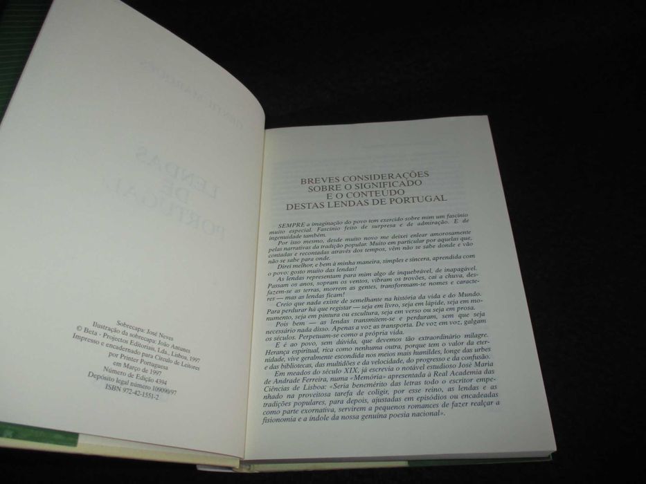 Livros Lendas de Portugal Gentil Marques 5 Volumes Completa