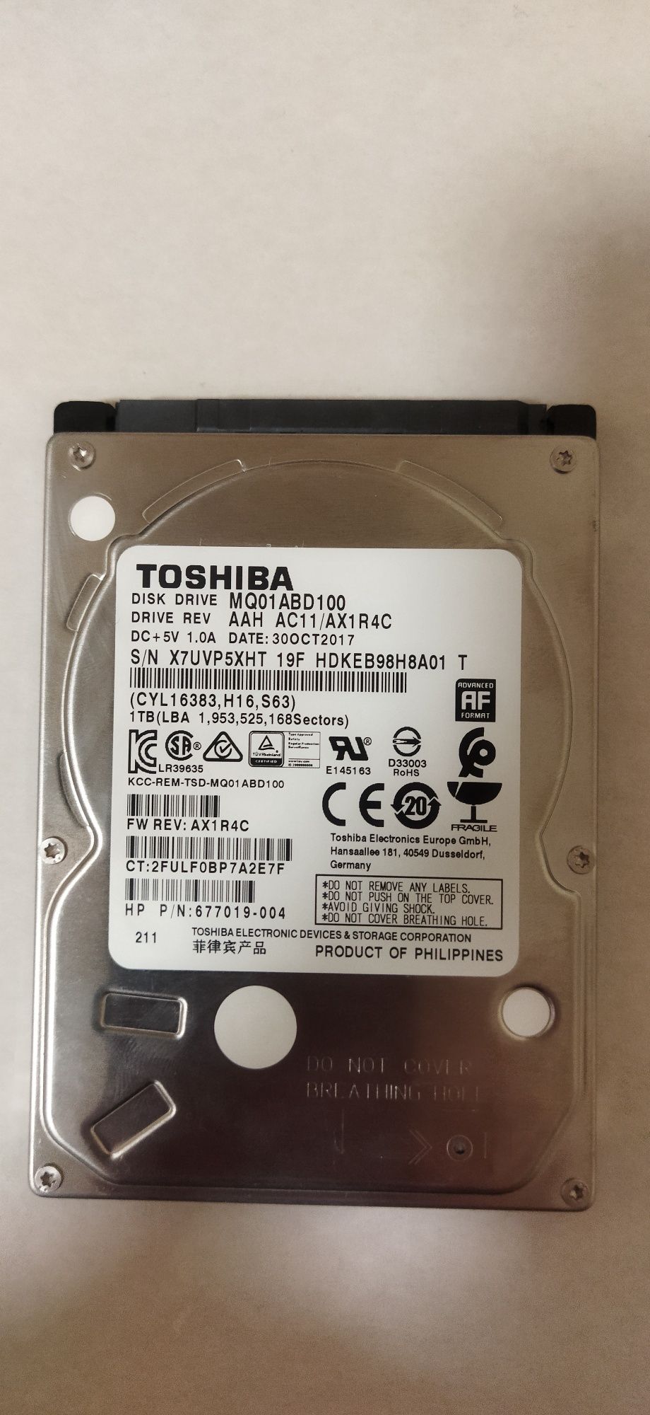 Жорсткий диск Toshiba 1 Tb sata 3