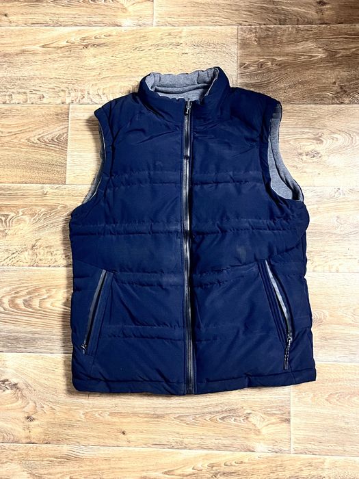Жилетка темно синя двох стороння