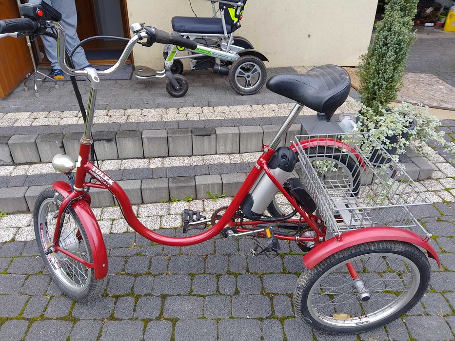 rower   elektryczny trojkolowy tolek i bagaznik na ten rower