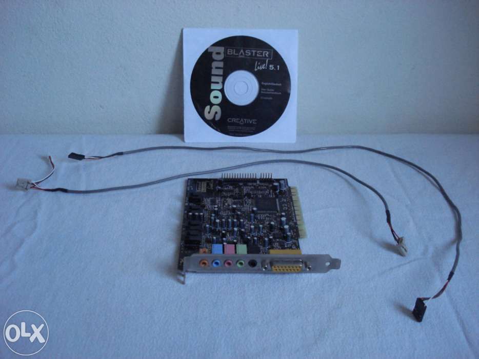 Placa De Som + Cabos + CD