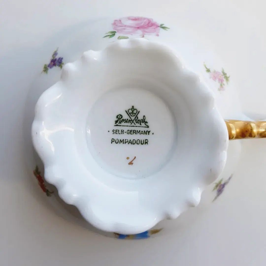 Rosenthal Pompadour. Чайное трио тройка трійка винтаж фарфор Германия