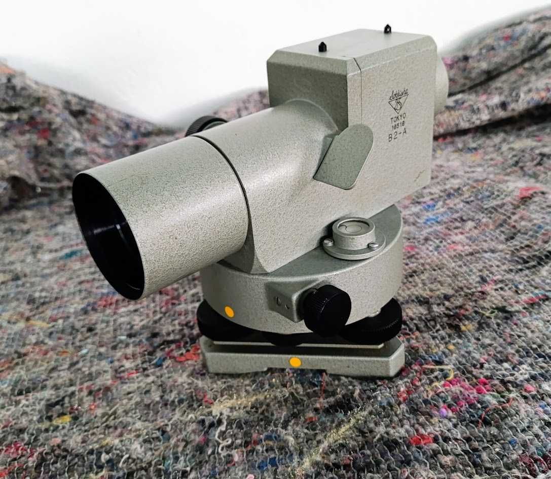 Nível automático vintage Leica Sokkisha B2A topografia colecionador