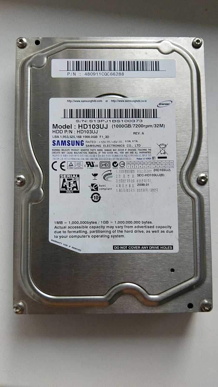 HDD Samsung Spinpoint F1 1TB HD103UJ 3.5 SATA II