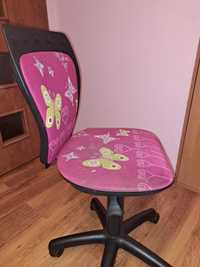 Fotel obrotowy, krzesło  obrotowe dla dziewczynki