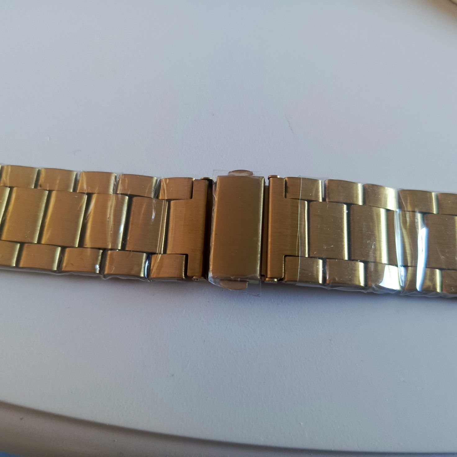 Złota bransoletka do zegarka nowa!! 22 mm