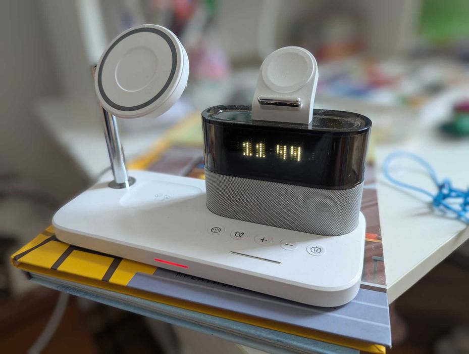 Зарядка безпровідна 5в1 iphone, airpods, apple watch MagSafe