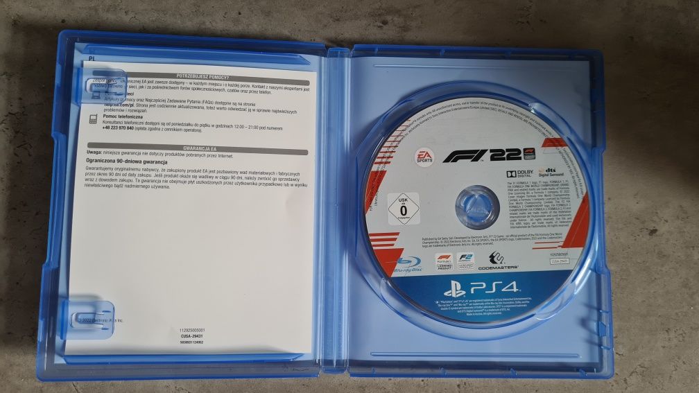 Gra F1 2022 na ps4