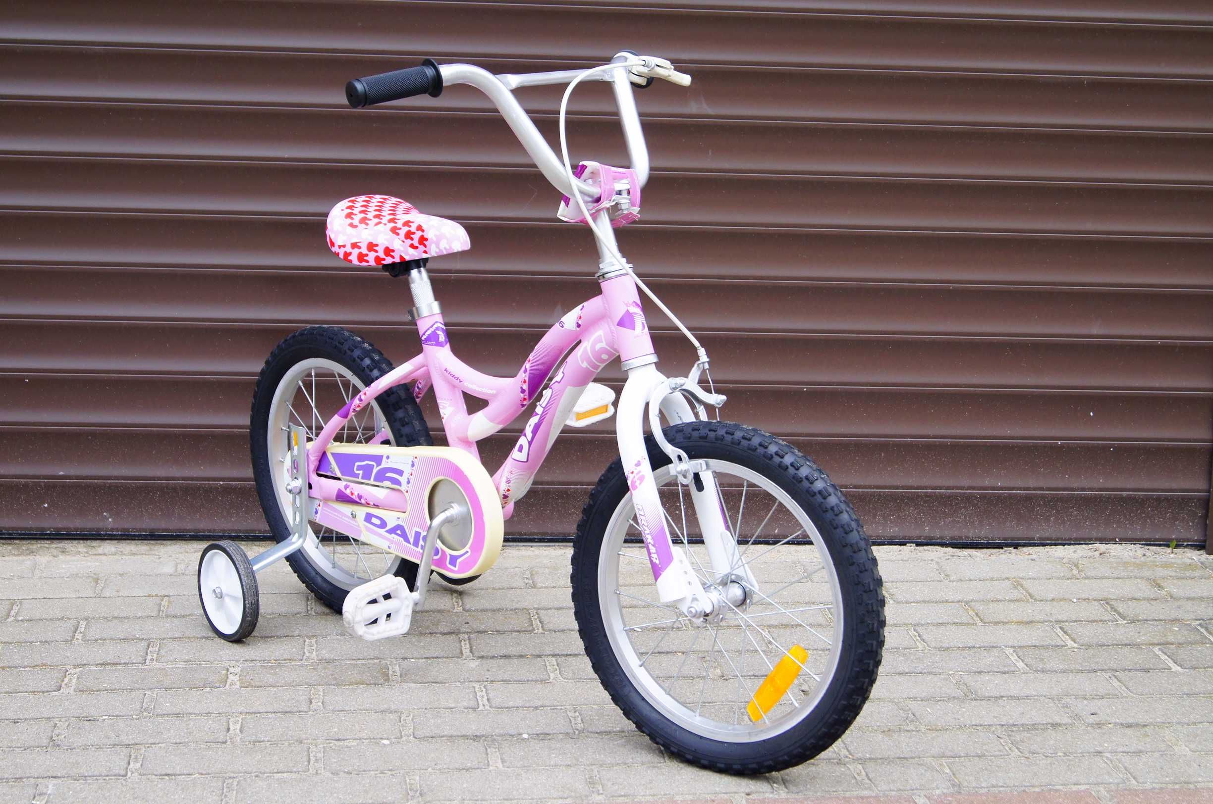 Rowerek ALUMINIOWY MERIDA DAISY 16' - NOWE koła boczne, siodełko !!
