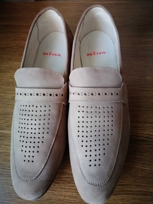 Туфли мужские, натуральный нубук