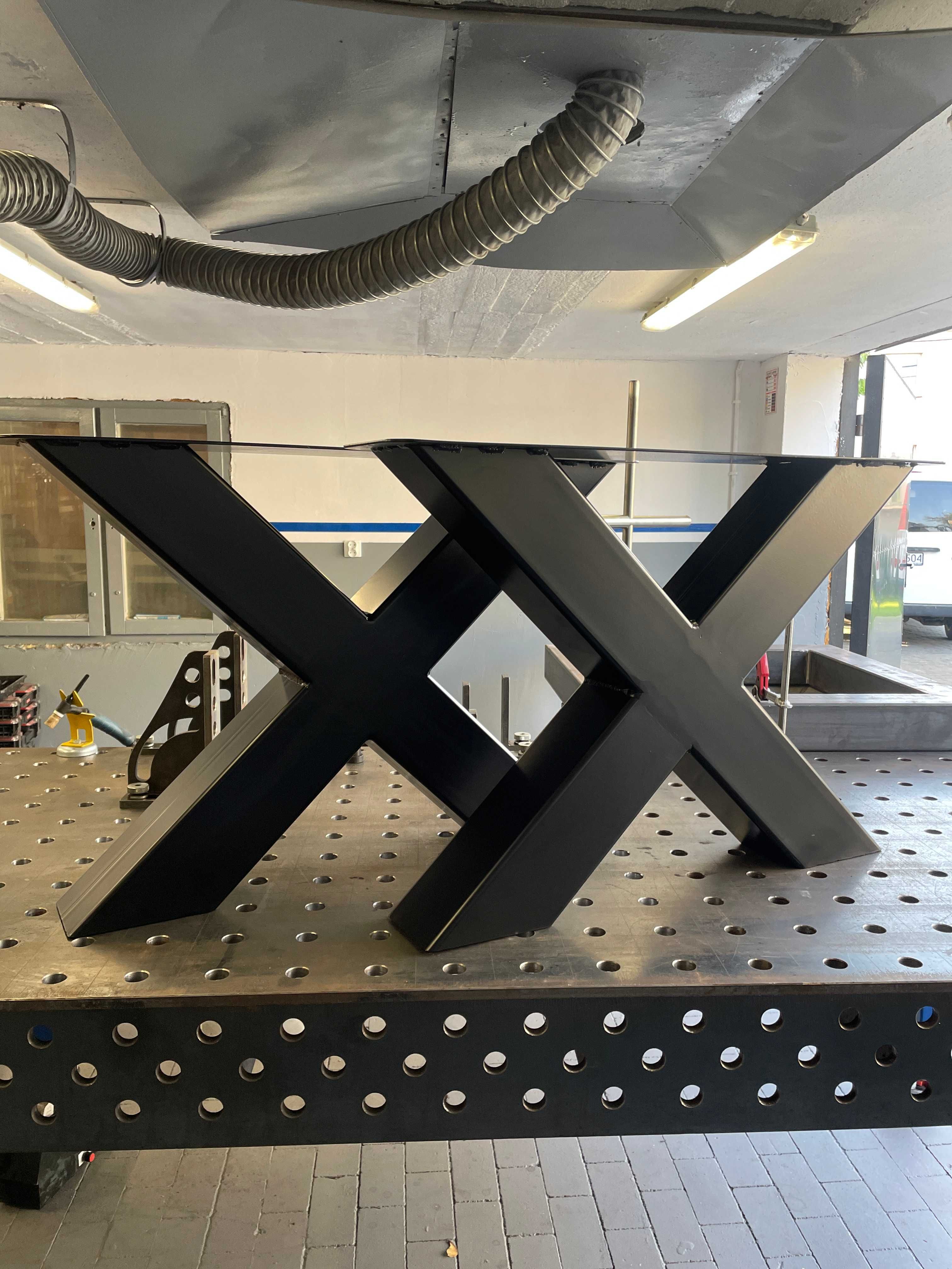 Nogi metalowe w stylu loft, nogi loftowe typu "X" bardzo solidne stal