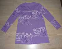 Fioletowa bluzka tunika 11-12 lat