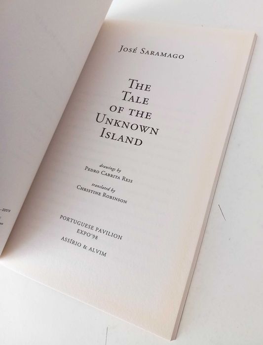 Conto da Ilha/Tale of the Unknown Saramago c/desenhos de Cabrita Reis
