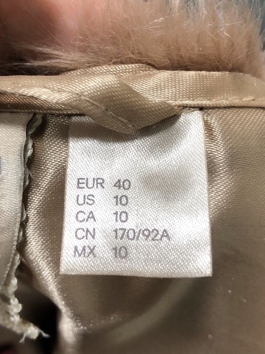 Шуба H&M шубка пудровая, искусственный мех, полушубок женский