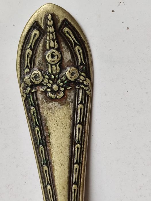 Лопатка старая для торта латунь