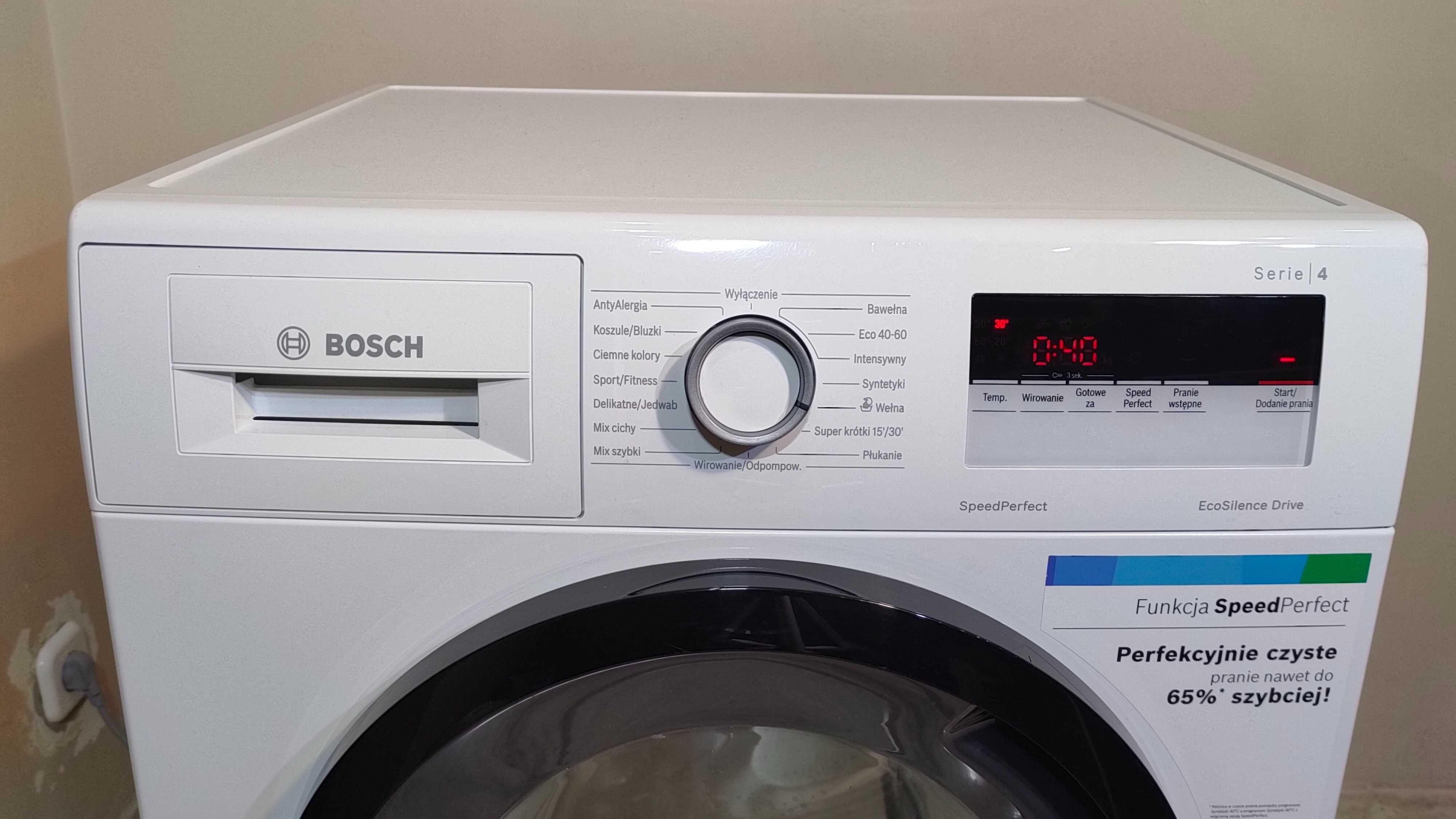 Pralka Bosch - wsad 8 kg/1200 obr./skracanie programów/inverter/dowóz
