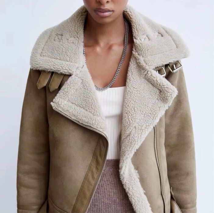 Дублянка Zara  Original дубленка Зара