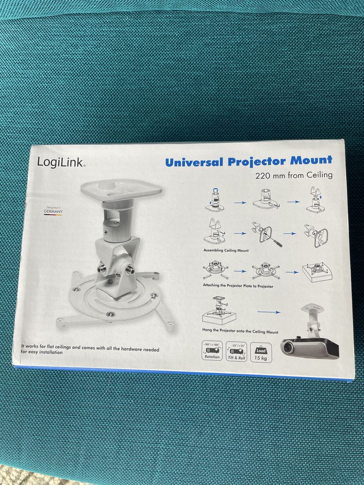 Uchwyt sufitowy do projektora LogiLink BP0003 – NOWY – 4 sztuki