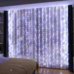 Ozdoba led halloween 3x3m lampki ledy girlanda kurtyna 300szt okienna