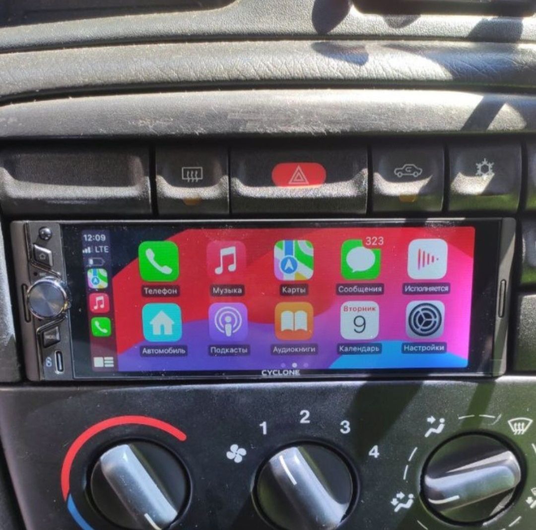 Магнітола 1Din Android Cyclone 5003 2/32Гб CarPlay Android Auto